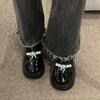 Fashion Shoes for Women Leather Casual Off White Japanese Style With Medium Heels Woman Pumps Stylish On Promotion Lastest Genuine Mark
