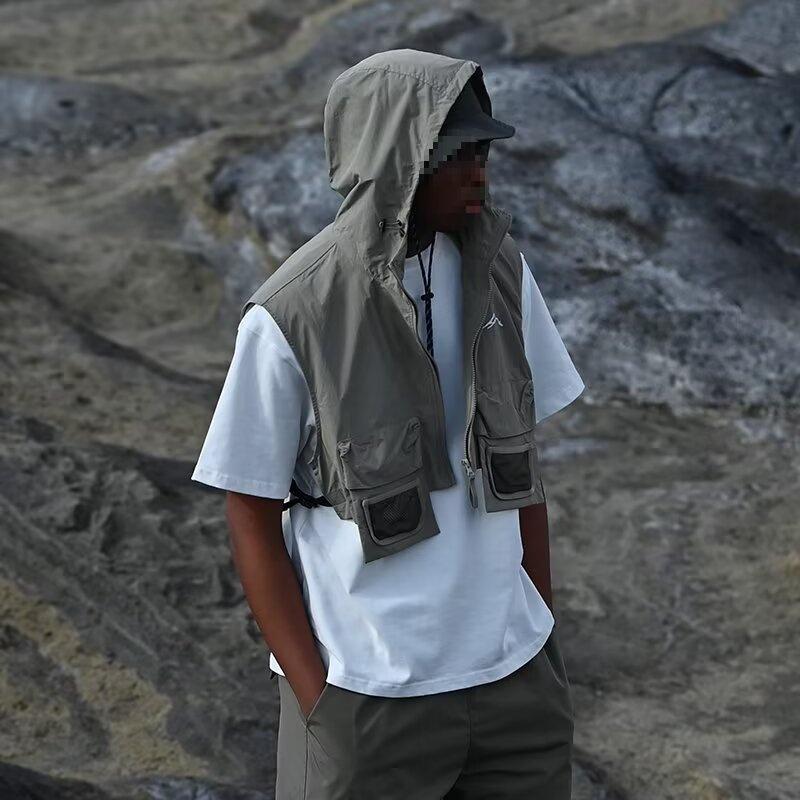 

Мужской тактический жилет с несколькими карманами для активного отдыха - серия Mountain One Size зелёный/серый