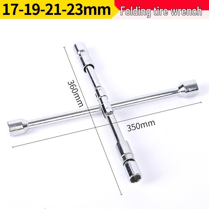 Складной шестигранный баллонный ключ: Многофункциональный крестовой ключ для легкой смены шин