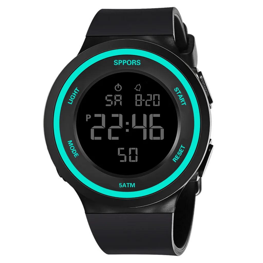 Waterproof Led Watches for Men Outdoor Sports Men Digital Led Quartz Alarm Men Wrist Watch Fashion Electronic Watch New