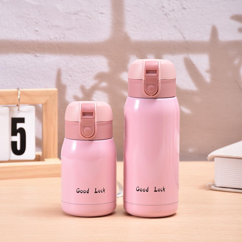 200ml/350ml Insulated Cup 304 Stainless Steel Water Bottle Cute Vacuum Handy Cup  Home Office