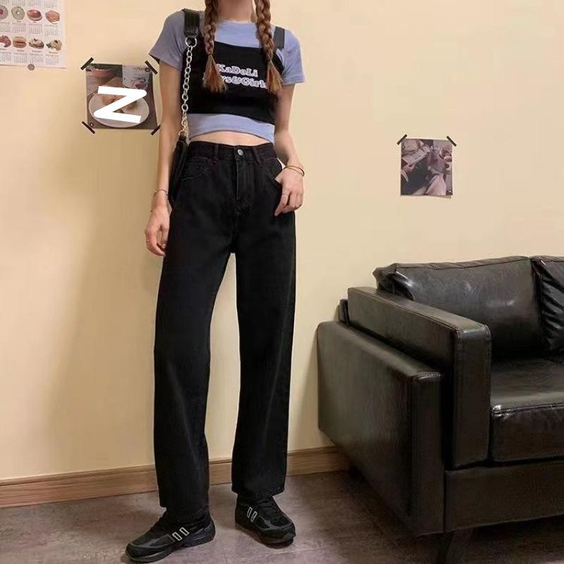 

WTEMPO Женские джинсы широкие летние новый дизайн с высокой посадкой свободного кроя облегающие брюки XL