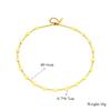 DIEYURO 316L Stainless Steel Gold Round Choker Necklace Bracelets For Women Girl Fashion Non-fading Jewelry Set Accessory