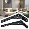 4/8/10/12 Inch Wall Mounted Triangle Folding Angle Bracket Work Bench Table Shelf Bracket Furniture Heavy Support Hardware
