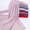 Dustproof Muslim Headscarf Windproof Beads Shawls Women Scarf Islamic Turban Headband  Party Decor