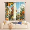 2 pcs, filtering curtains (excluding rods, non-movable, without batteries) Monkey Orchard for use in bedrooms and living rooms