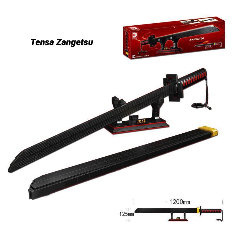 Samurai Sword Building Blocks Ninja Blade Katana Japanese Anime Butterfly Nichirin Knife Bricks Children Toys for Adult