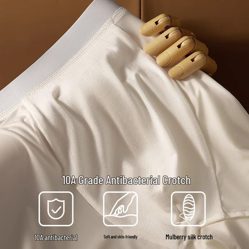 Men's Ice Silk Modal Antibacterial Boxer Briefs