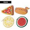 Marushin Pizza Food Fun Cosmetic Pouch yup! Die-Cut (Product Code 0585002000)
