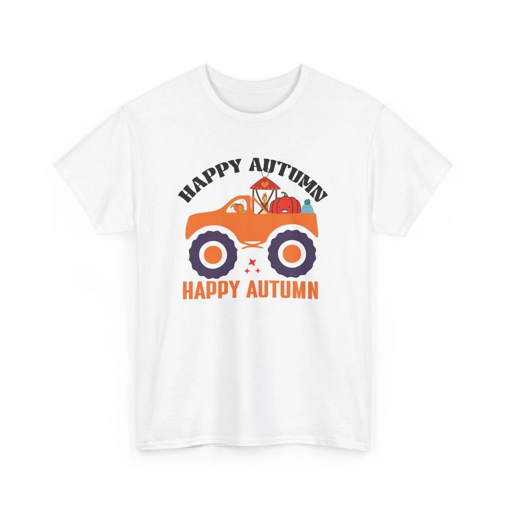 Herbstliches T-Shirt | Kürbisgewürz-T-Shirt mit Herbstlaub | Fröhlichen Herbst