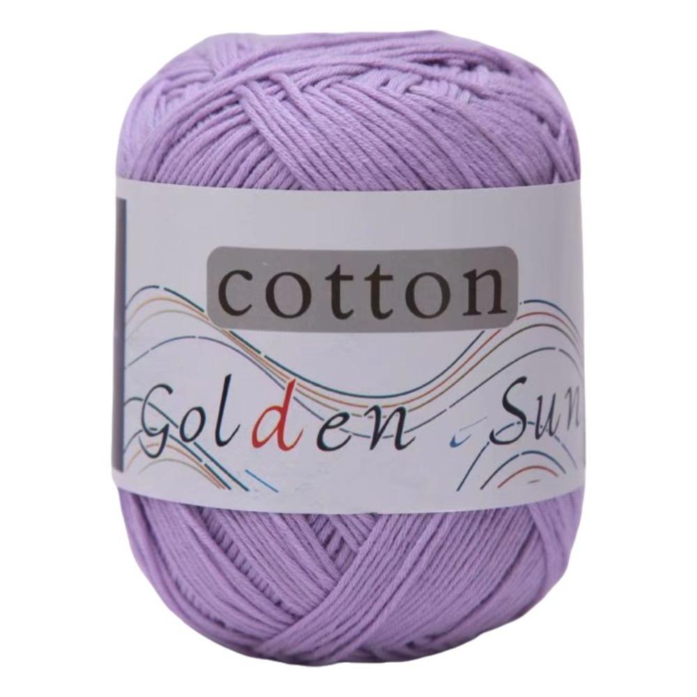 Medium-Thin Cotton Yarn Anti-Pilling Crochet Yarn Hand Knitting Yarn Knitting Sweaters светло-фиолетовый