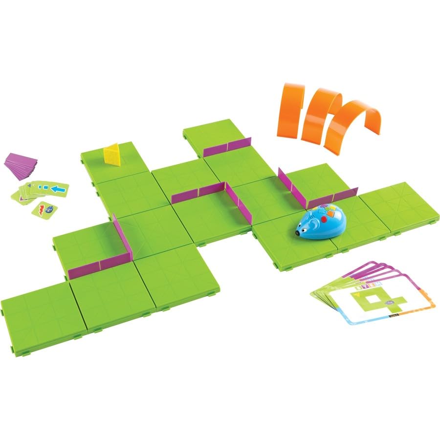 Learning Resources Programming Materials for Programming Robot and Activity Set Authentic Preschoolers, Robot, Mouse, LER2831,