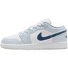 Air  1 Comfortable Fit Low Top Kids Basketball Shoes Kids Sneaker White Blue 553560-104