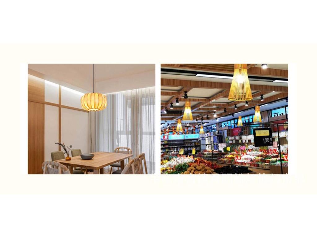 Zen Japanese Wood Pendant Light for Tea Rooms, Restaurants, Bedrooms, and Living Rooms