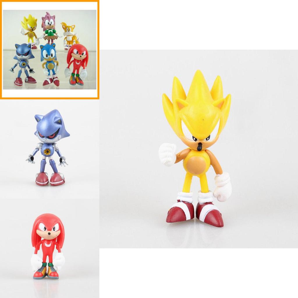 Premium Quality 6pcs Game Sonic The Hedgehog Action Figures Doll Set For Kids Gift