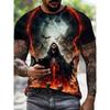 New Casual and Versatile High-quality Men's 3D Fun and Personalized Printed Animal Short Sleeved T-shirt
