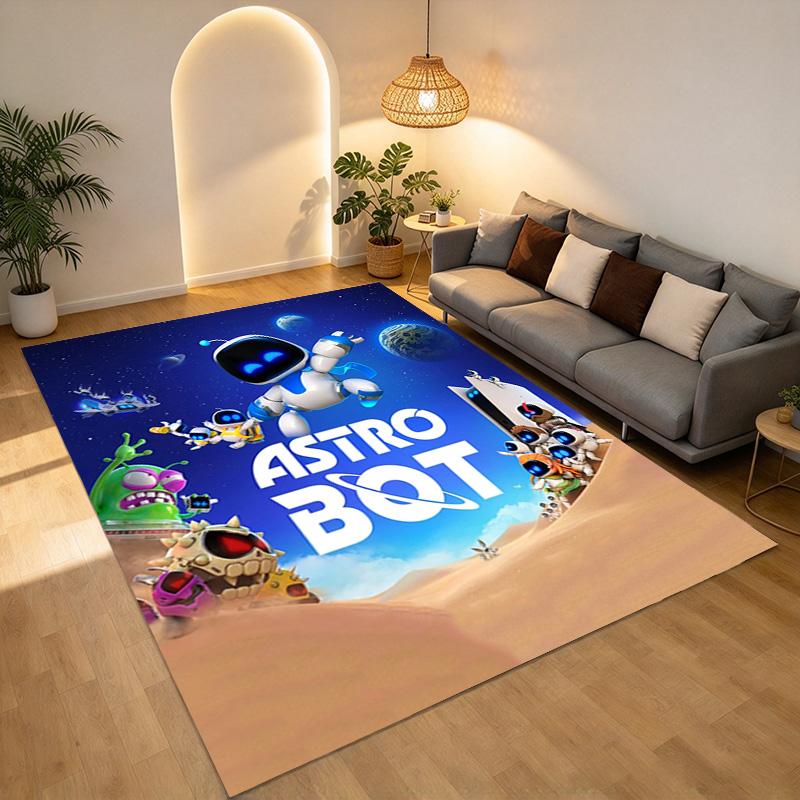 Astro Bot Living Room Nonslip Area Rug Soft Carpet For Bedroom Game Playroom Sofa Office Home Decor Doormat Christmas Gift C92695