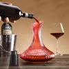 CLITON Handcrafted Vertical Stripe Glass Wine Decanter