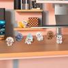 DeryArcle Miniature Dog 12 Small Garden Resin Dog Lucky Strong and Good Mini 3D Tabletop Potted Gardening Various Types Figurines, Dogs, Ornaments,