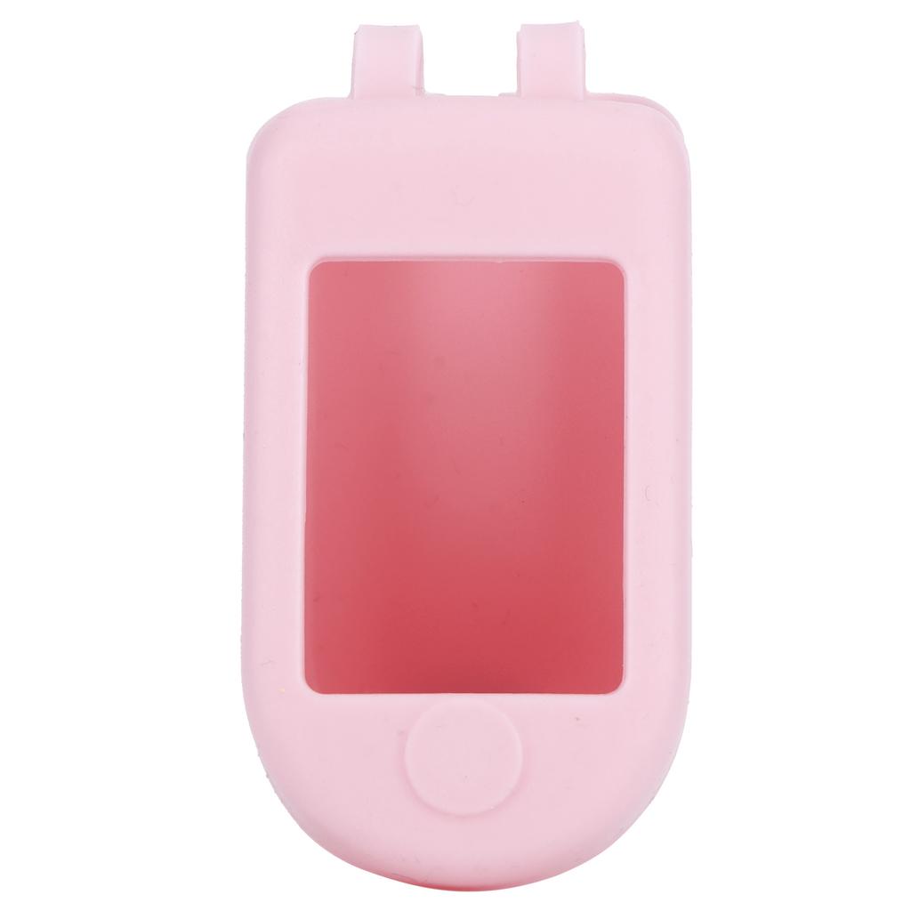 2Pcs Oximeter Cover Portable Silicone Fingertip Pulse Monitor Protector for Travel Home(Black White )