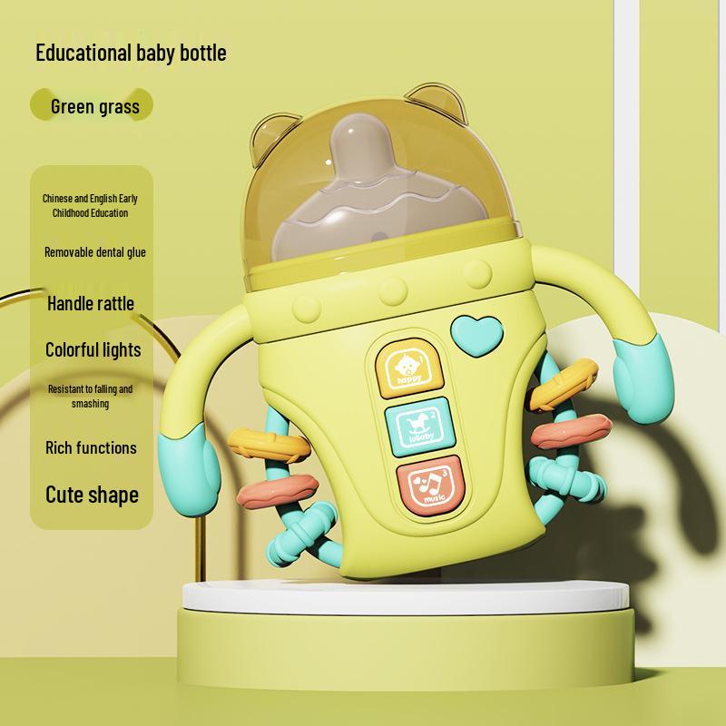 Baby Soothing Teether Rattle: Educational Toy for 0+ Months