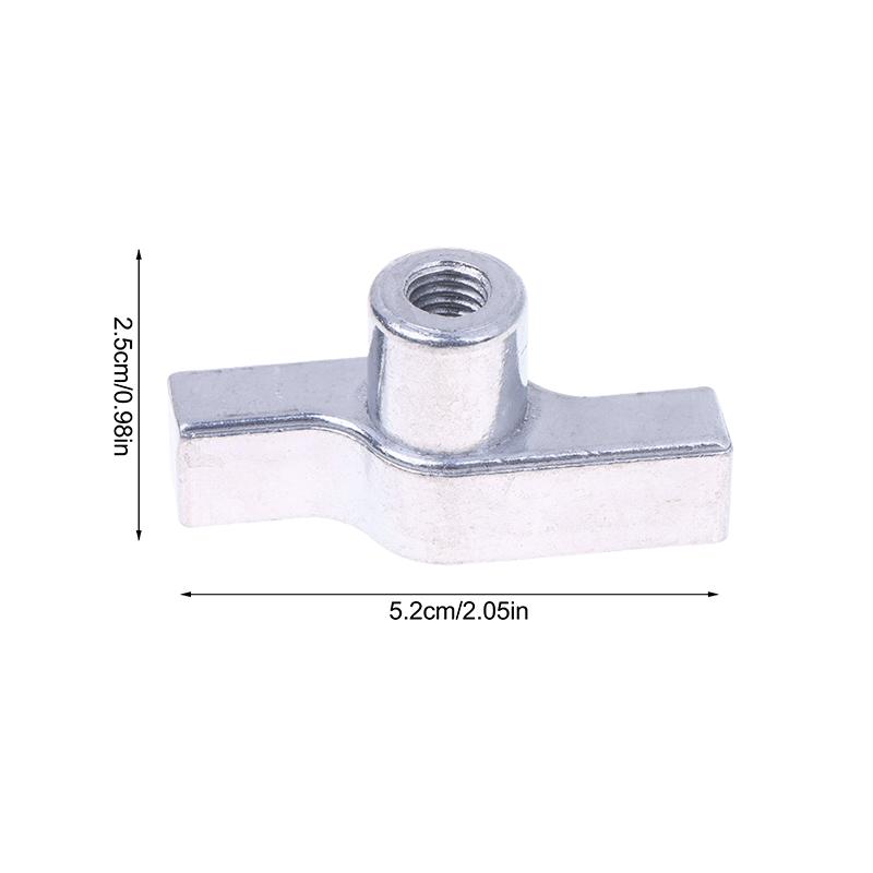 1 шт. Оцинкованная алюминиевая барашковая гайка M8/M12, ручка зажима фермы - Черно-серая Т-образная гайка, сменные части для крючка освещения M8 серебряный