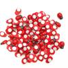 100pcs Mini Ladybugs Wood Craft Ladybugs Self-adhesive Mini Refrigerator Paste for Kid Home Decor Ornament DIY Craft Art Project