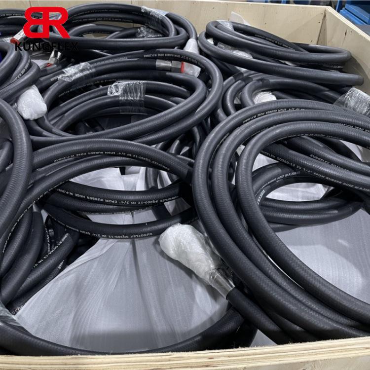 Tubo Flessibile Idraulico in Gomma KUNGFLEX con Treccia in Fibra e Rinforzo in Filo d'Acciaio