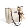 Tote bag new women's bag leather high-end sense large capacity summer niche commuter shoulder bag tide