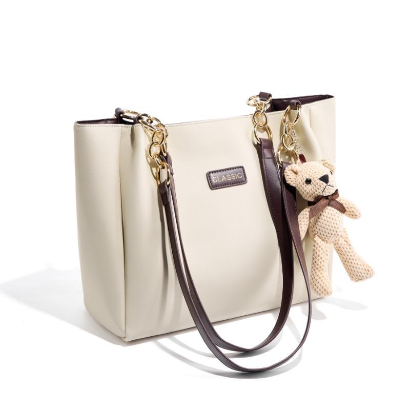 Tote Bag New Women's Bag Leather High-end Sense Large Capacity Summer Niche Commuter Shoulder Bag Tide