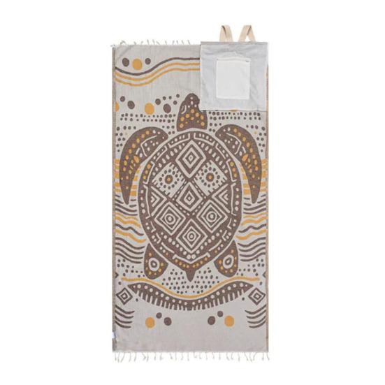 2-in-1 Beach Towel Convertible Backpack Backpack with Towel And Inner Zipper Pocket