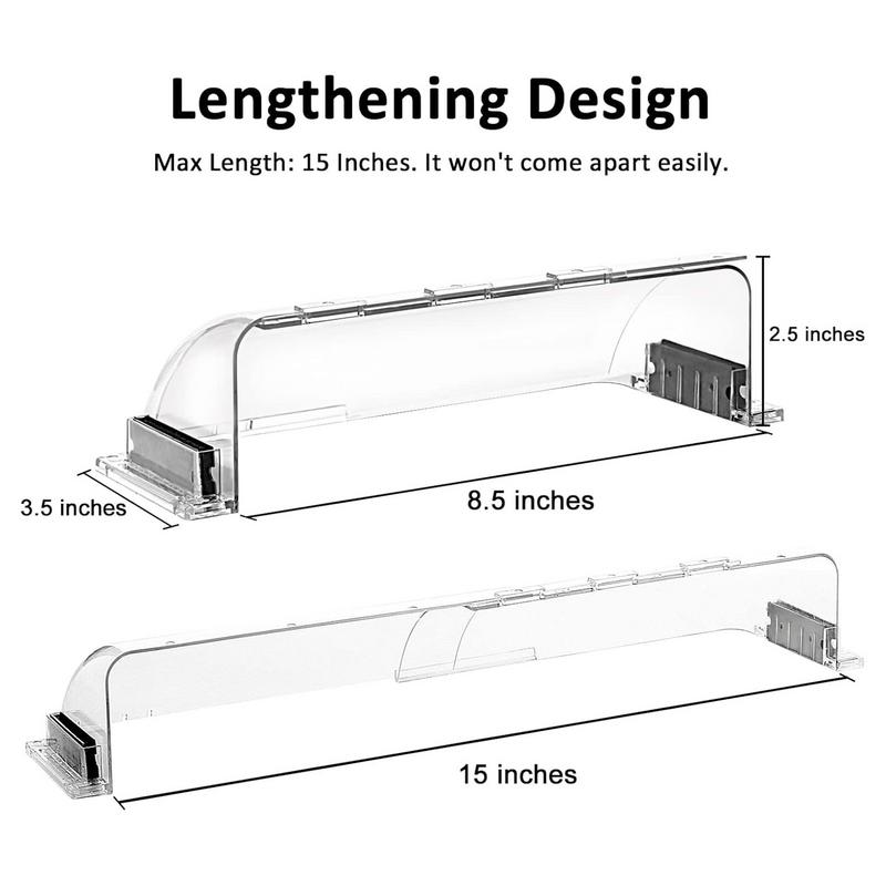 Magnetic Air & Hear Deflectors Transparent Adjustable Floor Vent Deflector Air Circulation Accessories For Home Or Office
