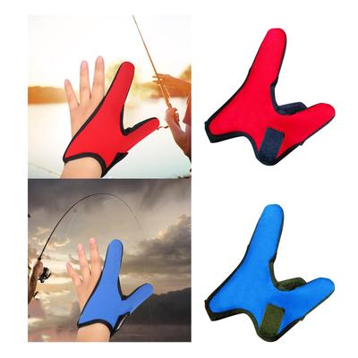 Double Finger Gloves for Fishing 2 Casting Fingers Anti Scratch Fishermen Anti Adjustable Band Finger Protector Nonslip