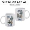 1pc 11oz White Ceramic Mug, Double-Sided Funny Print, Heat Resistant Coffee Cup, Smooth Lip, Perfect Gift for Friends, Family and Coworkers