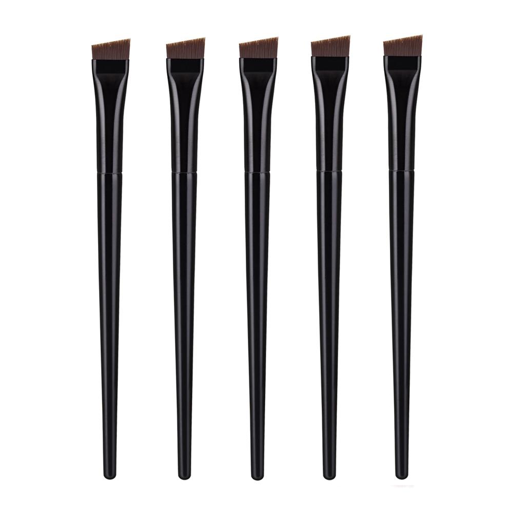 5 Pcs Brow Contour Makeup Brushes Eyebrow Eyeliner Brush Professional Super Thin Angled Liner Eye Brush Make Up Tools