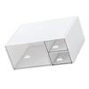 Large Desk Organizer Drawers Multipurpose Clear Stationery Cosmetic Storage Bins for Office Vanity