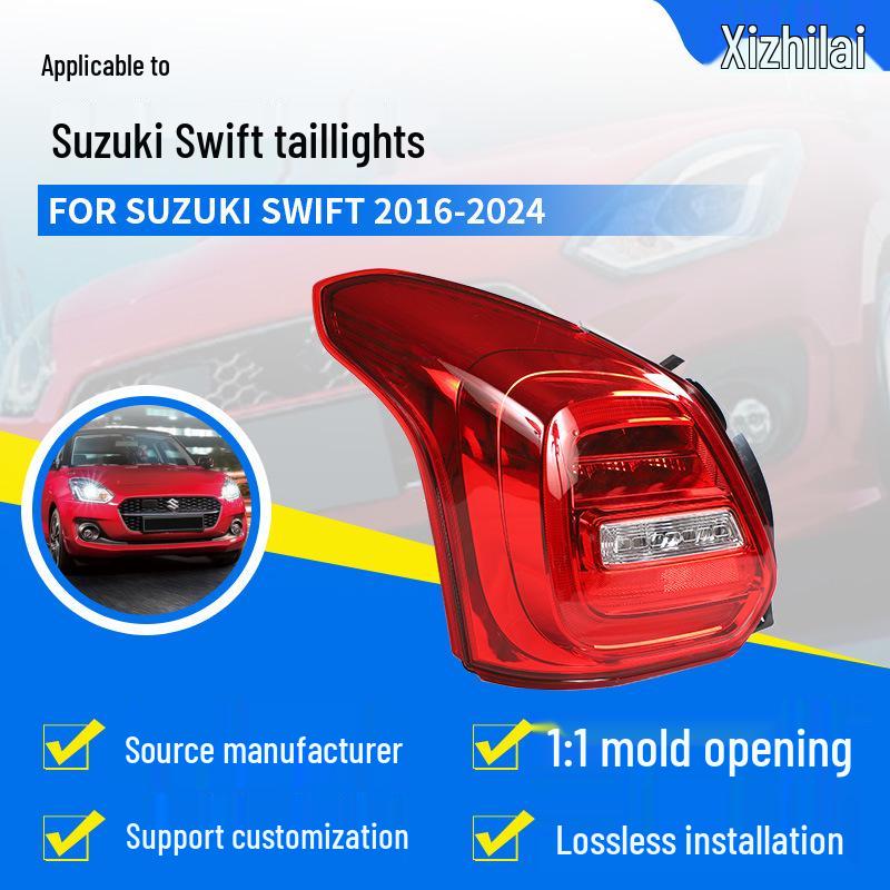 

Compatible Taillight Assembly for 2016-2024 Suzuki Swift: Original Replacement Left & Right Rear, Brake, and Reversing Lights. 35750M55RA0 Left
