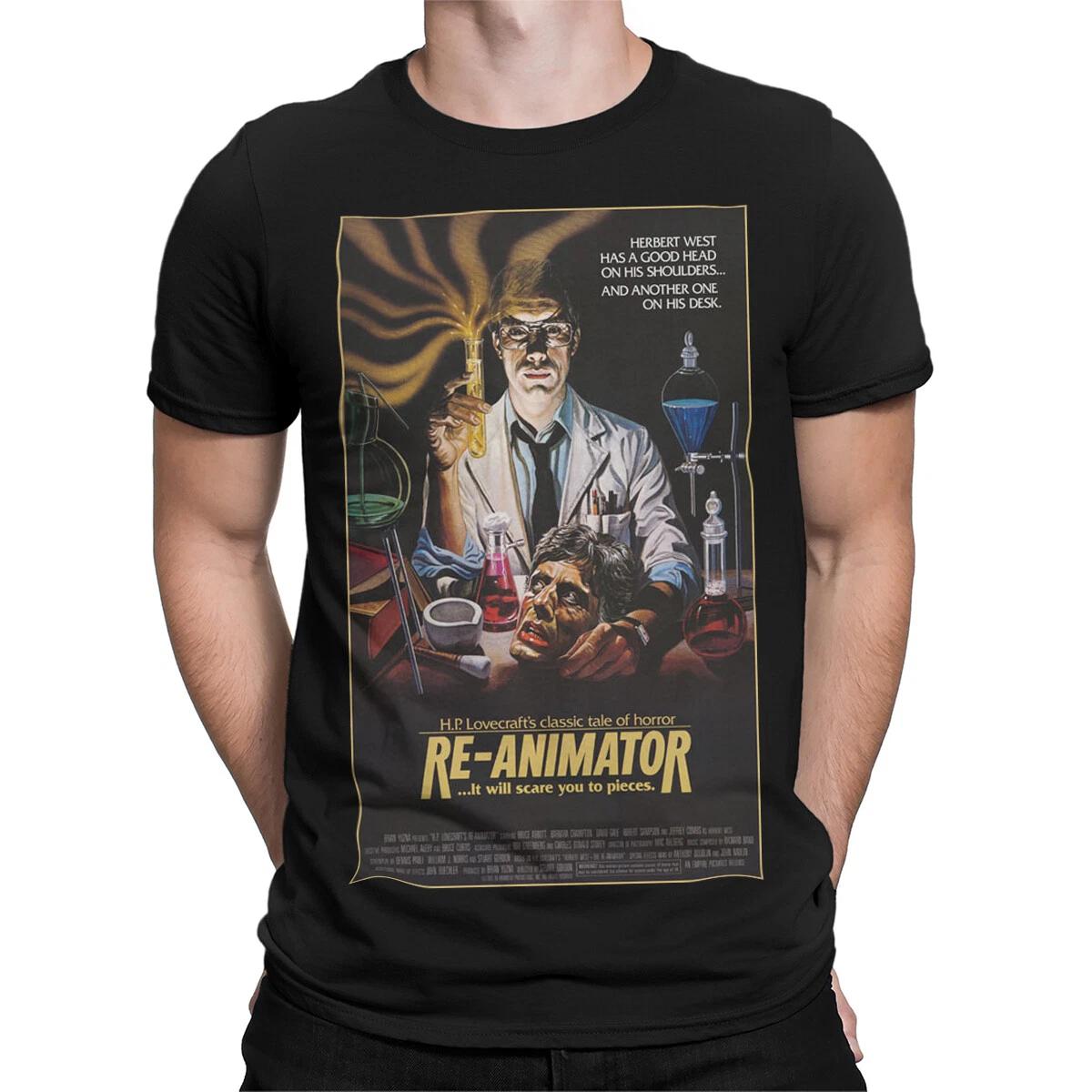 

Re-Animator Herbert West Good Head On His Shoulders Horror Movie Mens Womens L