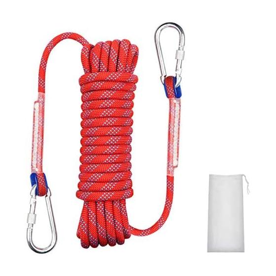 Rope, Multi-purpose Rope, Multi-purpose Rope, Gardening Rope, Washing Rope, Zile Rope, 10 mm, with Carabiner, Multi-functional Cord, Auxiliary Rope,