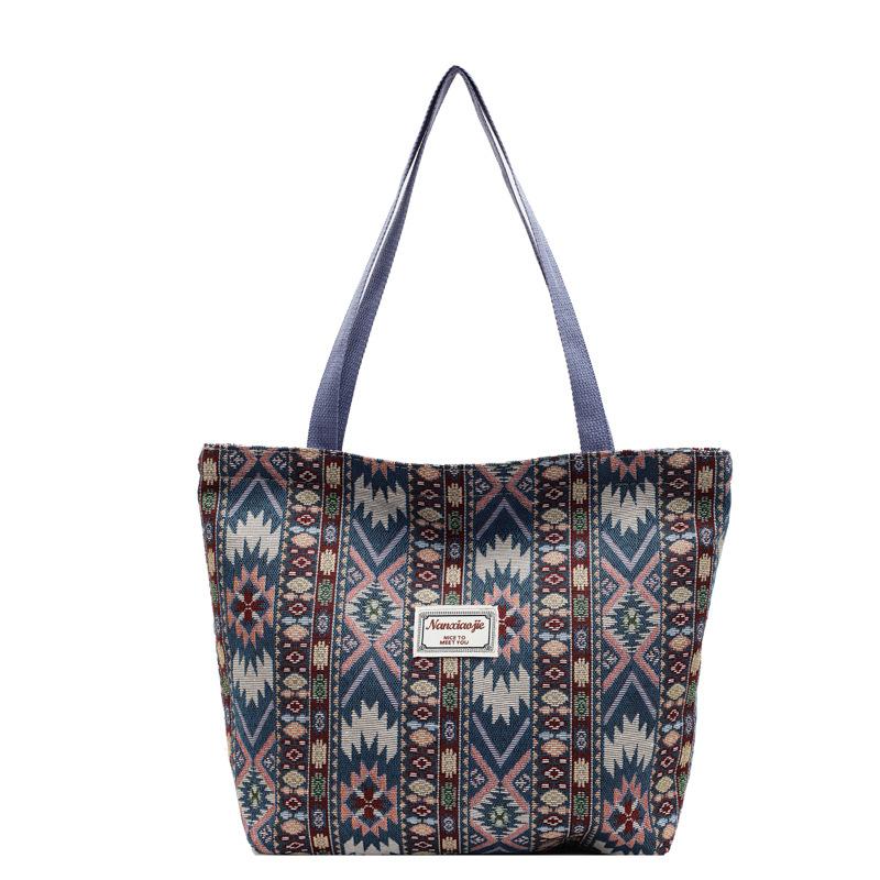 Large-capacity Ethnic-style Bag, Fashionable Tote Bag, Women's Niche Single-shoulder Handbag