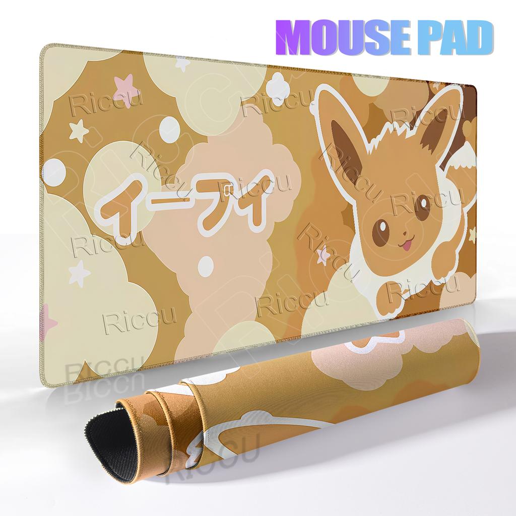 Japan Anime Gamer Mouse Pad Extended Cabinet Kawaii Tablepad P-pokemon Mechanical Keyboard Carpet Gaming Rubber Nonslip DeskMats