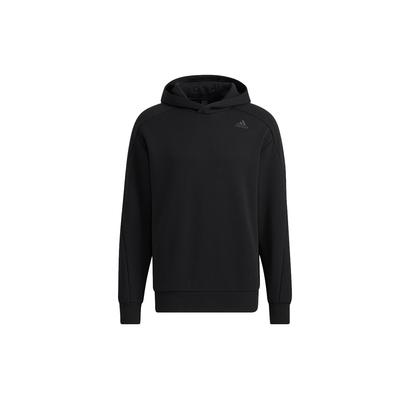 Adidas Solid Color Pullover Hoodie Men Tops Black H39211