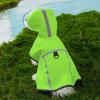 Hooded Dog Rain Poncho Adjustable Design Dog Rain Cloak Soft Waterproof Rain Jacket  Pet Outing