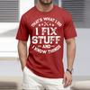 Men'S Fashionable T-Shirt, Street Casual Short Sleeved Clothing