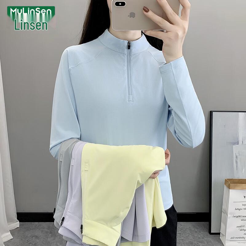 MULINSEN Women s Quick-Dry Slim-Fit Long-Sleeve T-Shirt M