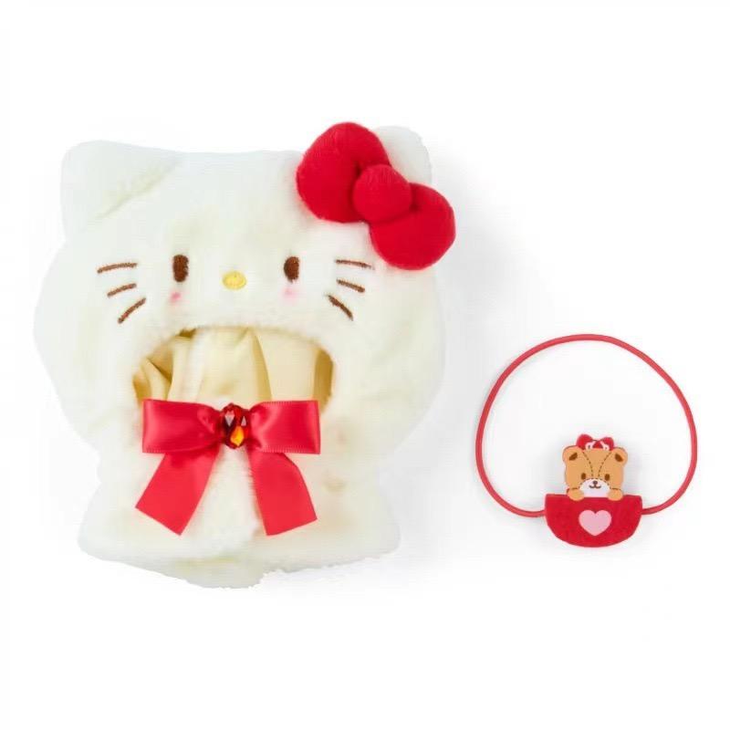 Sanrio Kawaii Doll Clothes Kuromi Melody Cinnamoroll For 15cm Cotton Doll Clothing Kokomimi Kitty Cloak Skirt for Labubu Outfit