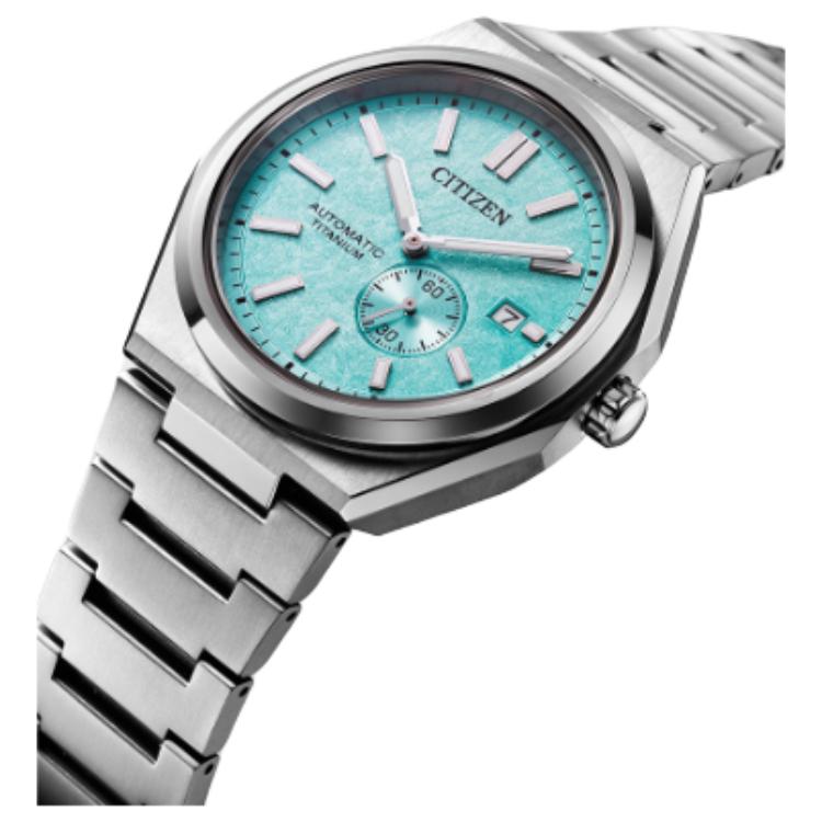 Citizen Mechanical Wrist Watch Collection 100m Water Resistant Automatic Mechanical Movement Titanium Strap NJ0180-80M