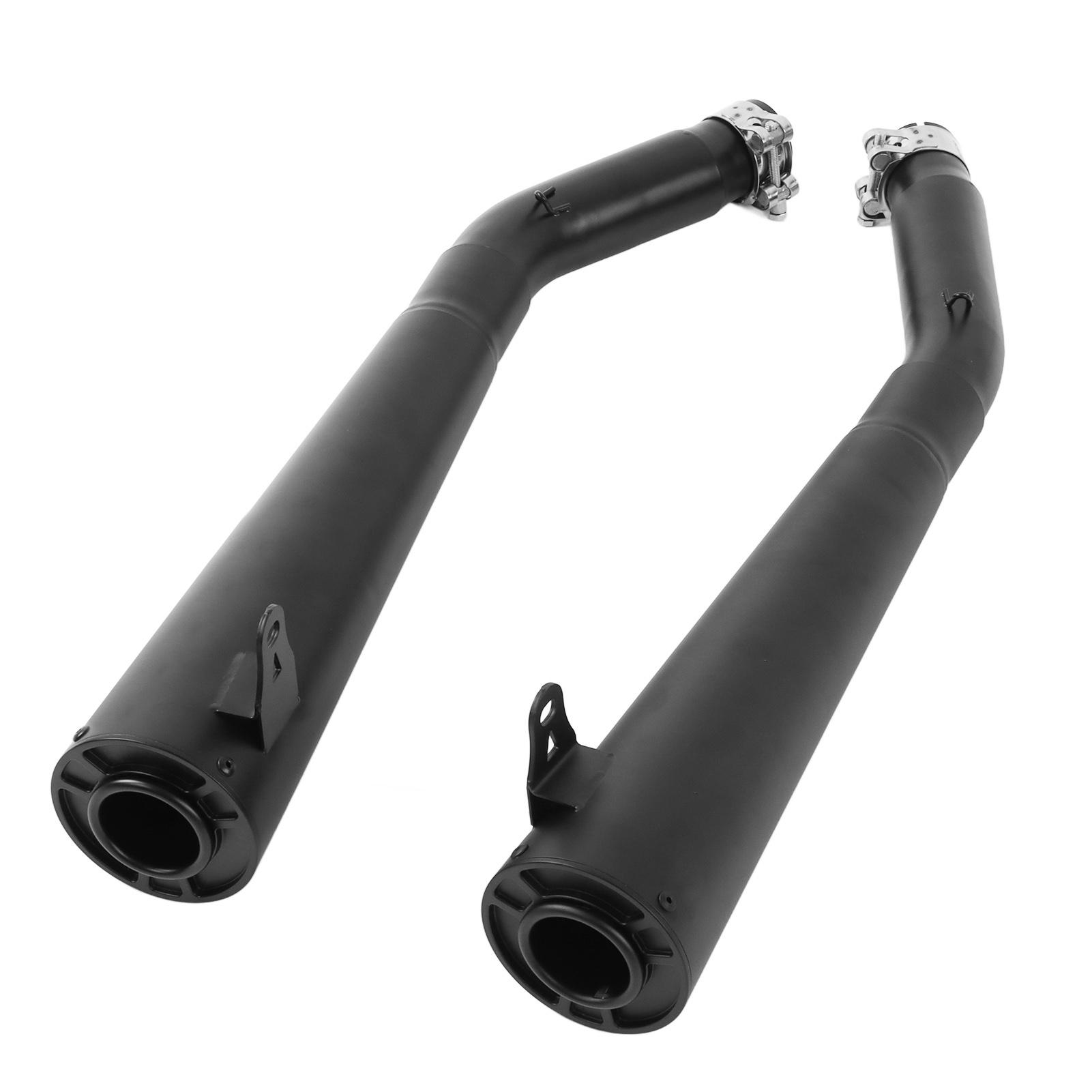 

Motorcycle Exhaust Pipe Kit Mid Tail Full System Replacement for Suzuki GSXR1300 2008‑2018Black