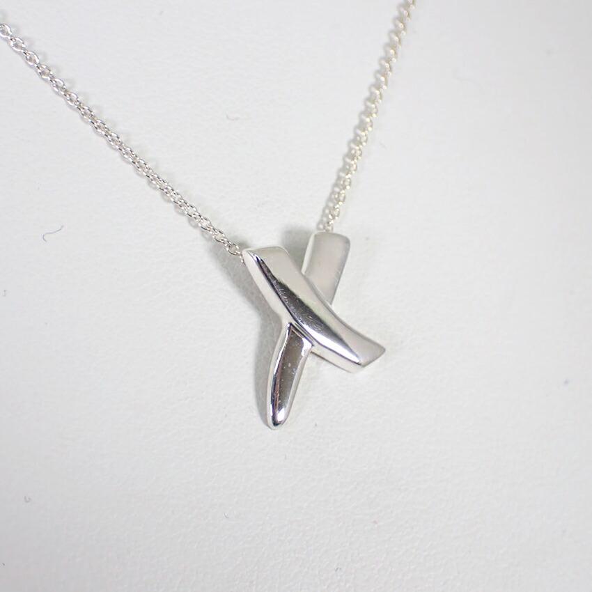 [Used] TIFFANY/Tiffany 925 Kiss Pendant/Necklace/g410-26