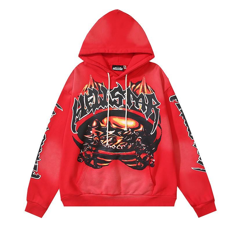 Mens Womens Oversized Hooded Sweatshirt Streetwear Vintage Washed Cotton Pullover Casual Long Sleeve
